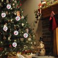 thumbnail image 3 of Adornos navideños de madera - Colgantes redondos de Santa Claus (7 piezas) para decorar tu árbol de Navidad, 80mm de diámetro, ambiente festivo único., 3 of 6