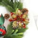 thumbnail image 5 of Flores navideñas de tela tejida para decoración festiva | Adornos artificiales de flor de Pascua para coronas de árbol de Navidad | Accesorios florales festivos para la decoración navideña del hogar, 5 of 6
