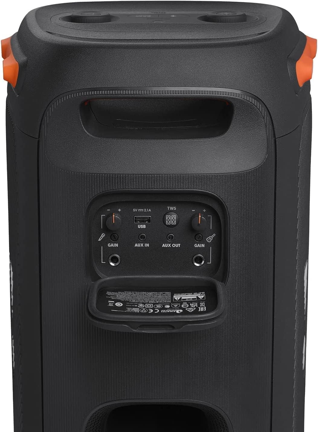 JBL Partybox 110 - Portable party speaker with 160W powerful sound, built-in lights and splashproof design - Black