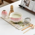 thumbnail image 4 of School savings Japanese 8 Piece Matcha Tea Set Standard Size Ceramic Bowl With Whisk Spoon Holder Strainer Container And Caddy For Traditional Ceremonies, 4 of 8
