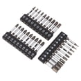 thumbnail image 1 of Impact Screwdriver Bit Set, Screwdriver Bit 30Pcs Hex Star Crossing Non Slip Bit Hex Shank  for Repair Maintenance, 1 of 7