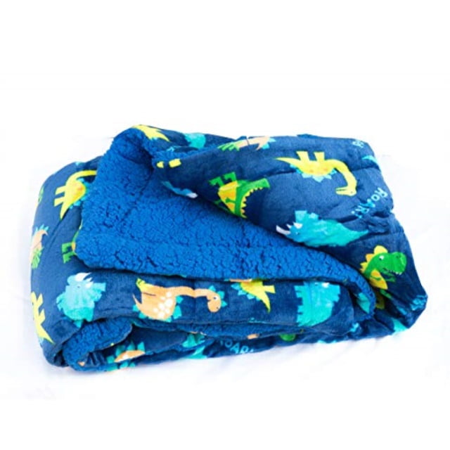elegant home kids soft & warm sherpa baby toddler boy sherpa blanket