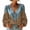 Camel #006, variant on Womens Boho Denim Patchwork Peasant Blouse Leopard Print Western Tops, L