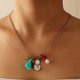 thumbnail image 1 of Collar con colgante de árbol de Navidad de cristal con campanas de colores delicados para mujeres y hombres, joyería de regalo de fiesta de clavícula de Navidad a la moda Sincero  Hogar, 1 of 5