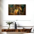thumbnail image 3 of Elephant Stock Jesus Birth In Bethlehem Wall Art - Horizontal Multi Panel Canvas - Living Room Wall Decor - Holiday Multi Panel - Brown And Teal Decor By Val Bochkov - 33" x 20", 3 of 8