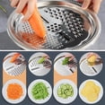 thumbnail image 2 of Bxaolu Germany Multifunctional Stainless Steel Basin, 2026 New 3 in 1 Multifunctional Stainless Steel Basin Strainer Set with Grater, Strainer Drain Basket for Rinsing Draining Mixing (9.48in), 2 of 9