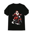 thumbnail image 1 of Men'S Christmas Bandit Santa Claus T-Shirt, Casual Crew Neck, 100% Cotton Knit Fabric, Slight Stretch, Regular Fit, Summer Fashion, Vintage Graphic Tee, Y2K Anime Theme, Essential Black Gift for Men, 1 of 6