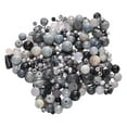 thumbnail image 4 of Kit para hacer joyas, accesorios de joyería DIY, pulsera DIY, cuentas de vidrio mixtas de 30 g Negro, 4 of 9