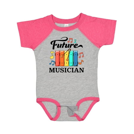 

Inktastic Future Musician- Xylophone Music Gift Baby Boy or Baby Girl Bodysuit