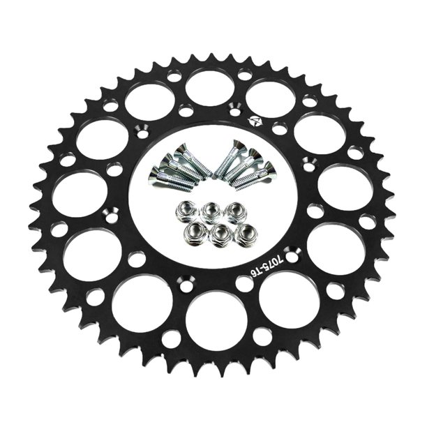 Pieza de reparación de piñón trasero de motocicleta, aluminio de alto rendimiento, fácil de instalar, reemplazo para Yz 400F Yz 426F Yz 250F Negro 50T
