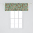 thumbnail image 2 of Ambesonne Vintage Window Valance, Retro Flowers and Leaves Nostalgic Spring Fantasy Theme Cheerful Garden, Curtain Valance for Kitchen Bedroom Decor with Rod Pocket, 54" X 18", Multicolor, 2 of 3