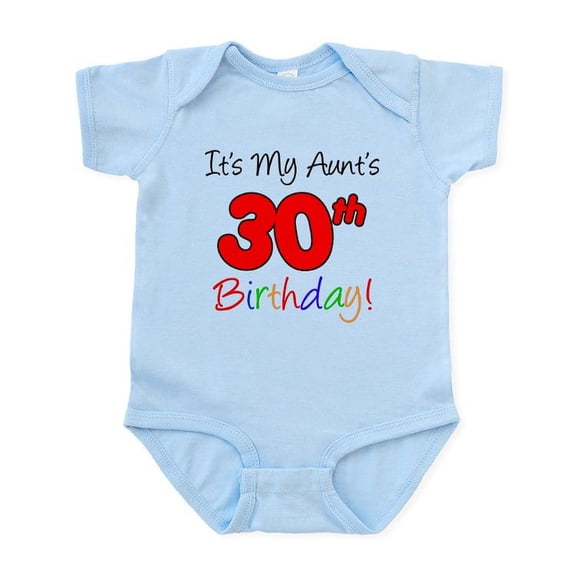 CafePress - My Aunt's 30Th Birthday Infant Bodysuit - Baby Light Bodysuit, Size Newborn - 24 Months