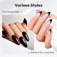 thumbnail image 3 of modelones Gel Top Coat Base Coat & Black Gel Nail Polish Set, 3 Pcs No Wipe Shine Finish and Long Lasting, Soak Off Nail Lamp Acid Free No Wipe Clear Base Top Gel Nail Polish Art Manicure Gifts, 3 of 4