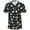 A-Yellow420, variant on Mens Floral Cherry Print Polo Shirt Short Sleeve Polo Neck Button Up Shirt Breathable Sweet Casual Polos