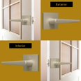 thumbnail image 3 of Mega Handles / Passage 4.41 Inch / Lever Door Handle Set / Satin Nickel / 1 pack, 3 of 4
