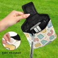 thumbnail image 4 of Haosy Cartoon Letters Golf Mallet Putter Cover Strong Magnetic Leather Golf Club Headcover Closure, 4 of 7