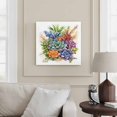 thumbnail image 2 of Wall Art Prints, Summer Botanical Succulents Framed Canvas Prints for Bedroom Living Room Bathroom Office, Watercolor Spring Floral Botanical Gallery Wrap Wall Art Poster for Gifts Home Decor 20"x20", 2 of 9