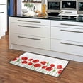 thumbnail image 2 of Dreamtimes Cute Spring Red Poppies Kitchen Mats Washable Long Floor Runner Rug Non-Slip Fatigue Area Rugs Classic Absorbent Doormat Cushioned for Farmhouse Home Bath Indoor Outdoor Decor 39"x20", 2 of 6