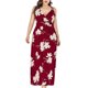 thumbnail image 1 of Vestido de Verano de las Mujeres Oversized Bohemian Sling Cuello en V, Vestido Casual Fluido Y de Moda, 1 of 4