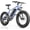 Blue, variant on WOOKEN Electric Bike for Adults, 750W Ebike, 25MPH 60Miles Electric Mountain Bike, 26" Fat Tire Electric Bicycle with 48V 15AH Battery, Rear Rack, Lockable Suspension Fork,7 Speed,UL 2849