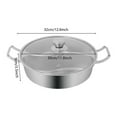 thumbnail image 6 of 5L Double-Flavor  Hot Pot with Divider Hot Pot with Clear Lid for Homes, Restaurants, Family Gatherings, 6 of 19