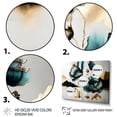 thumbnail image 3 of Designart "Gold And Blue Poppy Floral Euphoria" Floral Poppy Wall Decor, 3 of 5