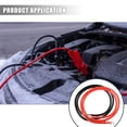 Unique Bargains 2pcs 2 AWG Gauge 150cm 3/8" Red Black Battery Cables Power Inverter Wire Set for Car Truck