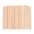 thumbnail image 1 of 50pcs Wooden Sticks Wooden Craft Sticks DIY Wooden Rods Model Material, 1 of 9