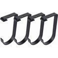 thumbnail image 1 of 4 Pack Add On Storage Flat Hook Accessory for Garage Ceiling Rack and Wall Shelving, 1 of 6