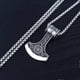 thumbnail image 4 of beier Nordic Sweden Norway Viking Ornament Cross-Border E-Commerce Supply Titanium Steel Necklace Men and Women Retro Necklace, 4 of 5