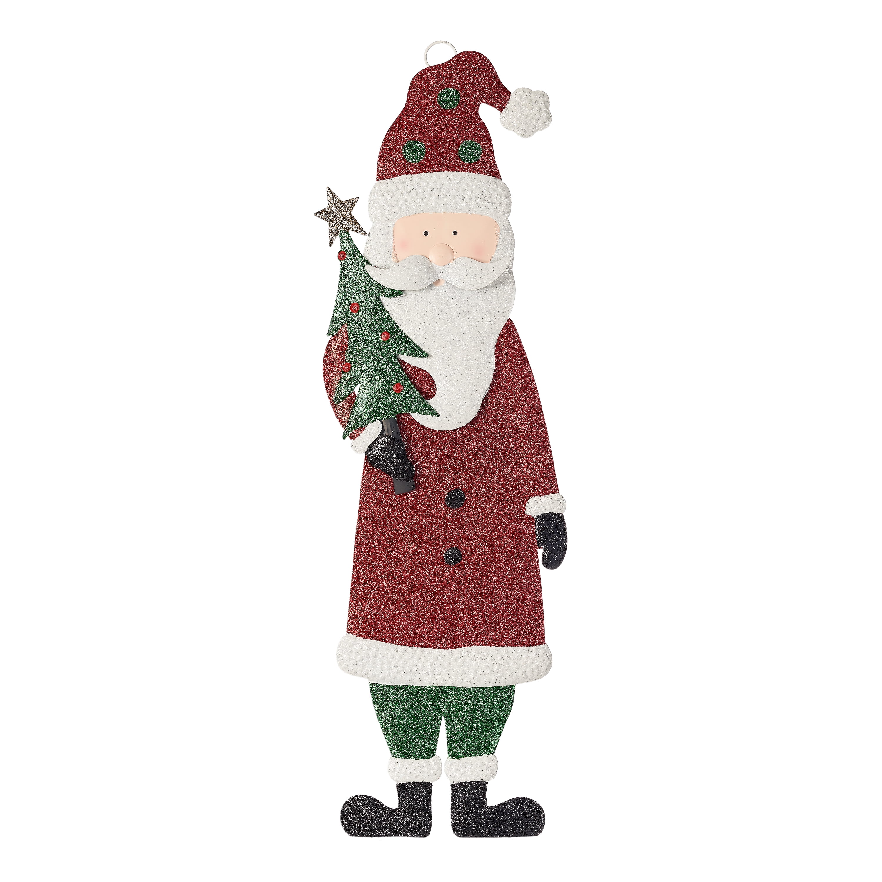 Santa's Coming I Know Him 6" x 4" Metal Ornament-Elf 