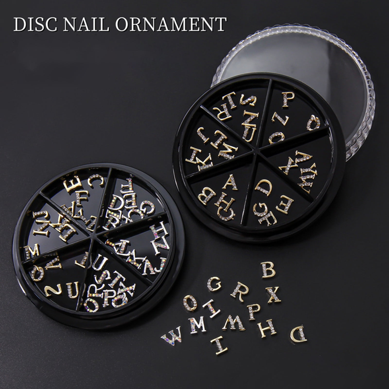 GROFRY Nail Rhinestone Bear Shape Shining Three-dimensional Luxurious Easy  to Apply DIY Nail Art Long Lasting Cubic Zirconia Nail Jewelry Charm Nail