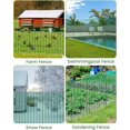 thumbnail image 5 of Temporary Fence, Snow Fence, 40" x50' Plastic Mesh with 13-Pack Steel Stakes for Outdoor Dog & Animal Barrier, 5 of 6