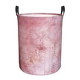 thumbnail image 2 of YFYANG Waterproof Laundry Hamper, Pink Vintage Pattern Laundry Basket Oxford Fabric with Handle Foldable, M, 2 of 8
