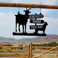 thumbnail image 2 of Craftnamesign Custom Outdoor Goat Farm Metal Sign, Goat Farm Metal Sign, Farmhouse Decor, 2 of 3