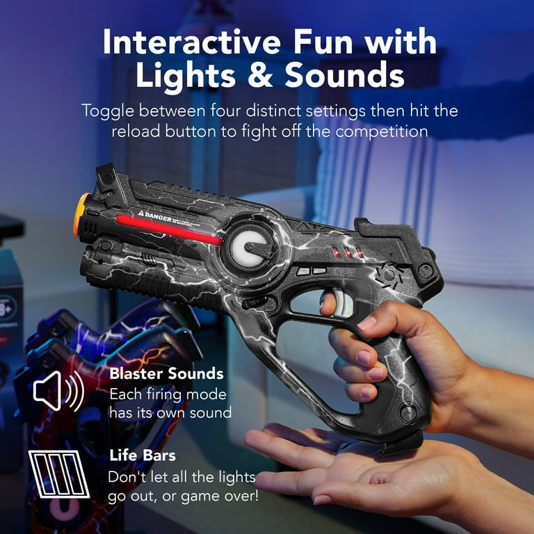 Best Choice Products Rechargeable Laser Tag Set, 4 Blasters