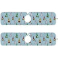 thumbnail image 2 of Coolnut Christmas Gnomes Sink Splash Guard for Faucet 2 Packs Faucet Absorbent Mats, Snowflakes Faucet Handle Drip Catcher Quickly Drying Mat for Kitchen Counter Bathroom, 14.9"x5.5", 2 of 7