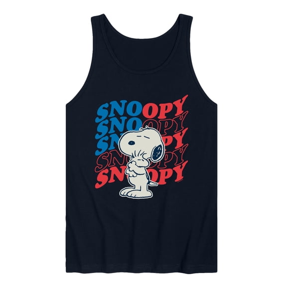 Peanuts - Snoopy Woodstock USA Hug - Men's Sleeveless Graphic Tank