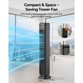 thumbnail image 2 of NFTIGB 36-Inch Tower Fan Quiet Oscillating Floor Fan with 3 Speeds, 3 Modes, 12H Timer, Bladeless Standing Fan for Home, Black, 2 of 9