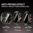 thumbnail image 2 of FL 2-Pack Hard PC Privacy Screen Protector Case for Samsung Galaxy Watch 8 40mm, Full Protective Cover, Ultra-Thin Bumper with Tempered Glass for Galaxy Watch 8 40mm, 2 of 9