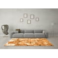thumbnail image 3 of Ahgly Company Indoor Rectangle Abstract Orange Modern Area Rugs, 5' x 8', 3 of 4
