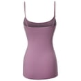 thumbnail image 2 of FashionOutfit Women's Solid Scoop Neck Spaghetti Strap Cami W/ Shelf Bra, 2 of 3