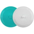 thumbnail image 2 of 2 Pack Tub Stopper, 6 inches Large Drain Stopper, Silicone Bathtub Stoppers Flat Bathtub Drain Cover Hair Stopper Suction Bathtub Plug for Kitchen and Laundry, 2 of 2