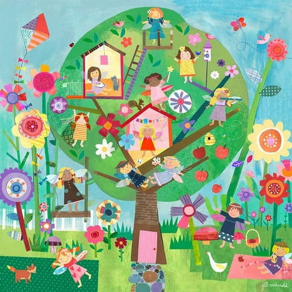 Oopsy Daisy's Afternoon Fairies Canvas Wall Art, 24x24