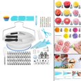 thumbnail image 3 of 114x s de decoración de pasteles Suministros con giratorio para pasteles Crema Bigotes Cupcakes Boquillas Puntas Bolsas de repostería Herrami BLESIY boquillas para pastelería, 3 of 7