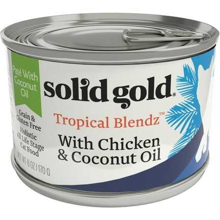 Solid Gold Tropical Blendz Chicken Pate, Wet Cat Food, 6oz