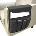 thumbnail image 6 of 1X Storage Bag Sofa Couch Chair Armrest Organizer 5 Pockets Armchair Caddy Fits Phone Book Magazines Tv Remote Control Holder, 6 of 6