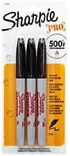 Designed for Industrial and Laboratory Users Industrial Fine Point Permanent Marker 1 Set of 3 Count Black Color Withstand Up To 500F 