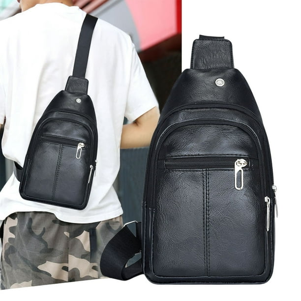 Canvas Sling Bag Crossbody Backpack Shoulder Casual Rucksack For Men