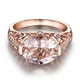 thumbnail image 3 of Anillos para mujer, regalos para mujer, anillo de oro rosa con piedras preciosas., 3 of 5